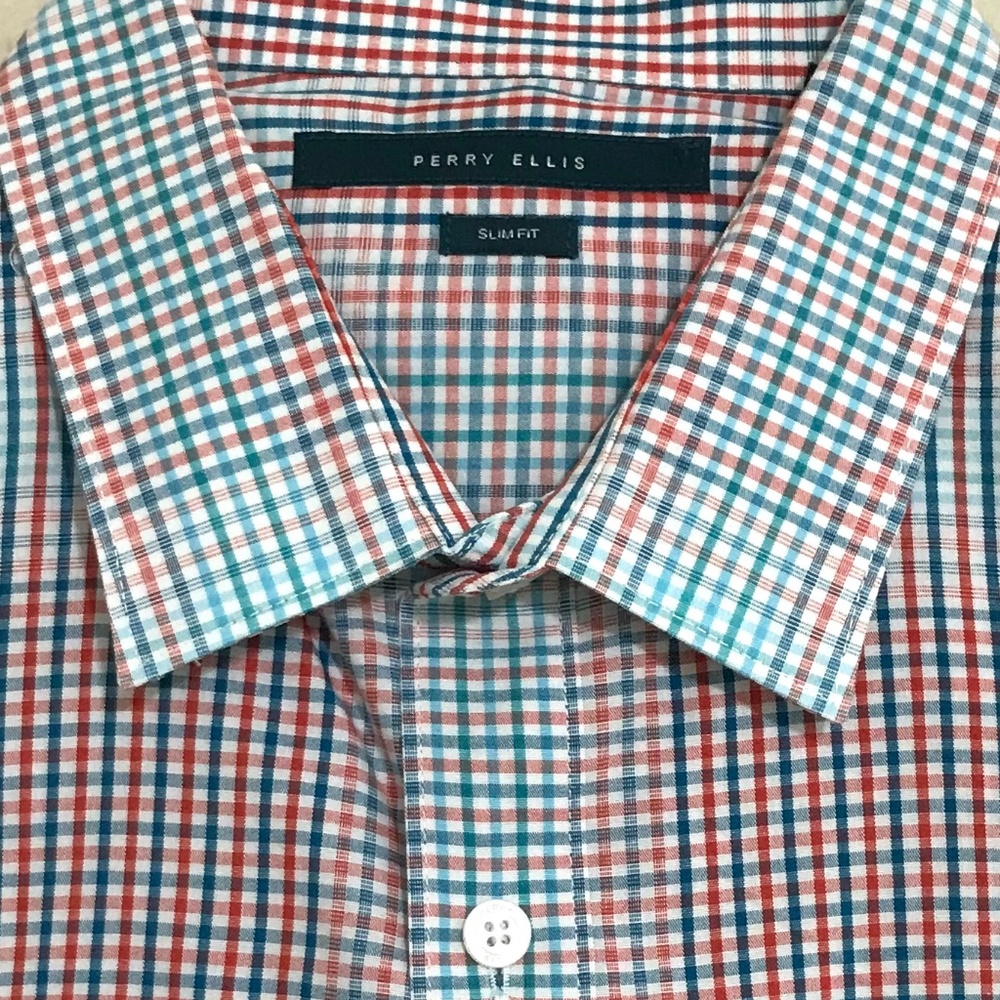 Perry Ellis Slim Fit Button Down - L - Picture 2 of 2